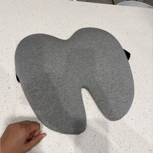 Cushion Lab Memory Foam Contour Seat Cushion in Heather Gray